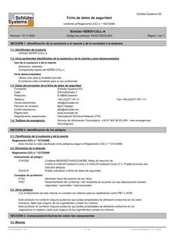 Schlüter-KERDI-COLL-A - Ficha de datos de seguridad