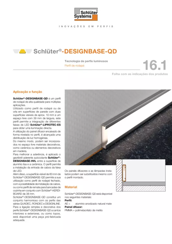Schlüter-DESIGNBASE-QD | Ficha de dados do produto 16.1