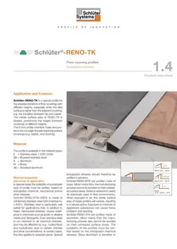 Schlüter-RENO-TK | Product data sheet 1.4