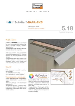 Schlüter-BARA-RKB | Technický list výrobku 5.18 Schlüter-BARA-RKB | Technický list výrobku 5.18