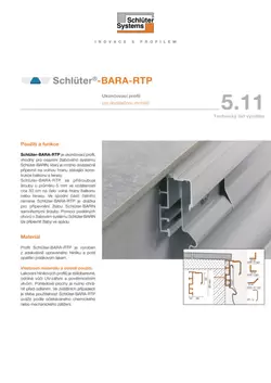 Schlüter-BARA-RTP | Technický list výrobku 5.11