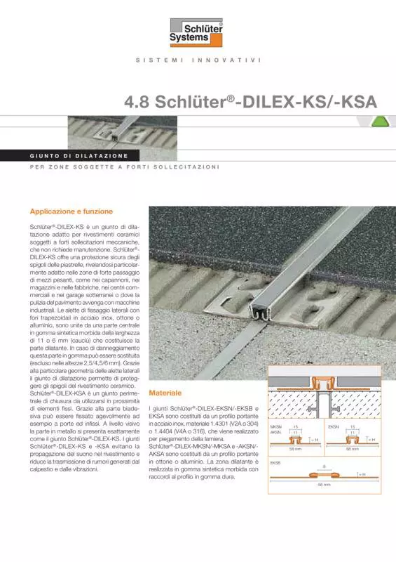 Schlüter-DILEX-KS /-KSA | Scheda tecnica 4.8