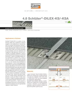 Schlüter-DILEX-KS /-KSA | Scheda tecnica 4.8 Schlüter-DILEX-KS /-KSA | Scheda tecnica 4.8