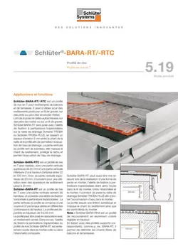 Schlüter-BARA-RT /-RTC | Fiche produit 5.19
