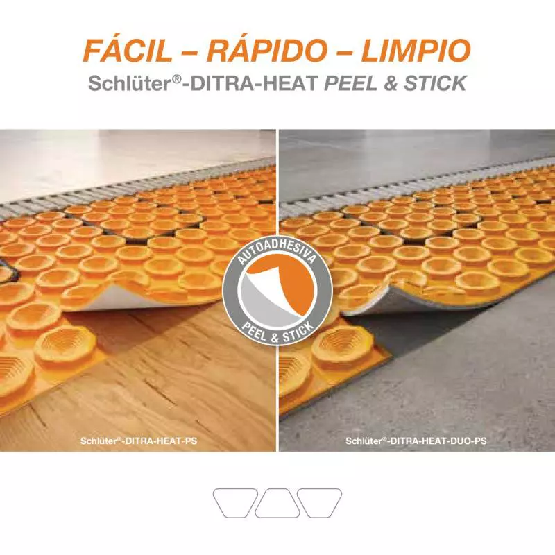 Schlüter-DITRA-HEAT PEEL & STICK - Fácil - Rápido - Limpio