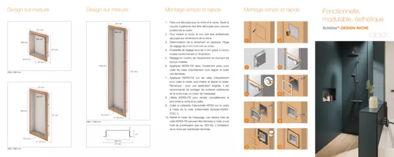 Schlüter-DESIGN-NICHE – Fonctionnelle, modulable, esthétique