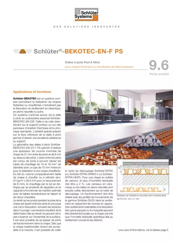 Schlüter-BEKOTEC-EN-F PS | Fiche produit 9.6