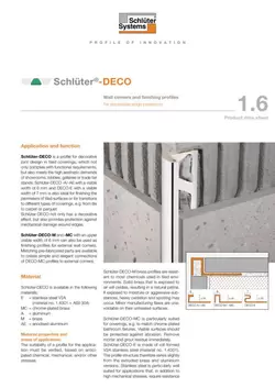 Schlüter-DECO | Product data sheet 1.6