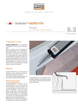 Schlüter-KERDI-FIX | Productdatablad 8.3