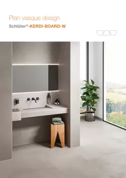 Schlüter-KERDI-BOARD-W - Plan vasque design
