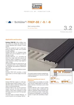 Schlüter-TREP-SE /-S /-B | Product data sheet 3.2