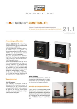 Schlüter-CONTROL-TR | Produktdatenblatt 21.1