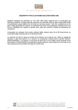 KERDI-LINE – Descriptif type R5-DIV17-V1