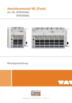 Schlüter-BEKOTEC-THERM-EAR2 /-EAR6 - Anschlussmodul WL (Funk) | Montageanleitung