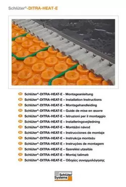 Schlüter-DITRA-HEAT-E-CHC - Szerelési utasítás