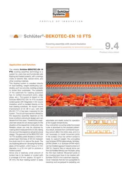 Schlüter-BEKOTEC-EN 18 FTS | Product data sheet 9.4