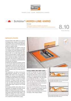 Schlüter-KERDI-LINE-VARIO | Ficha Técnica 8.10