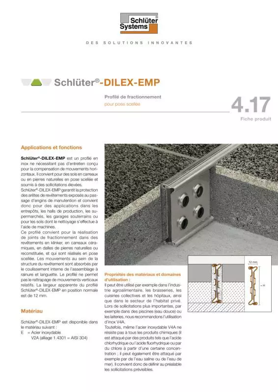 Schlüter-DILEX-EMP | Fiche produit 4.17