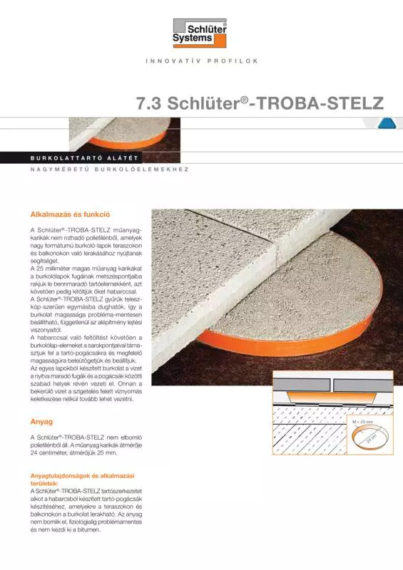 Schlüter-TROBA-STELZ-MR | Termék adatlap 7.3