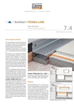 Schlüter-TROBA-LINE | Opis techniczny produktu 7.4