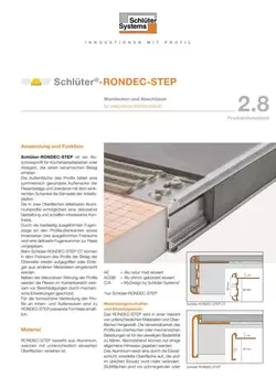 Schlüter-RONDEC-STEP | Produktdatenblatt 2.8