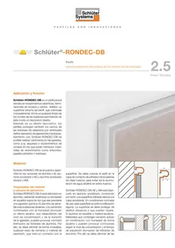 Schlüter-RONDEC-DB | Ficha Técnica 2.5
