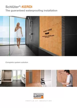 Schlüter-KERDI - The guaranteed waterproofing installation