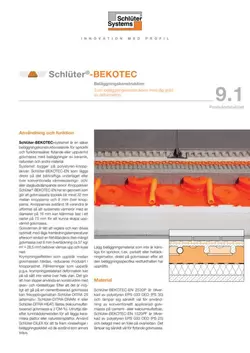 Schlüter-BEKOTEC | Produktdatablad 9.1