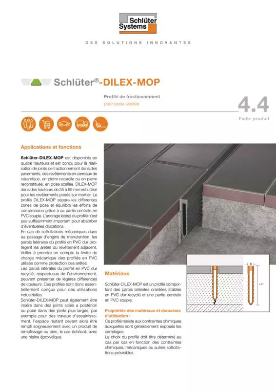 Schlüter-DILEX-MOP | Fiche produit 4.4