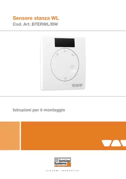 Schlüter-BEKOTEC-THERM-ERWL/BW - Sensore stanza WL | Istruzioni per il montaggio
