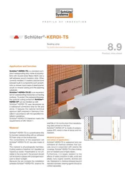 Schlüter-KERDI-TS | Product data sheet 8.9