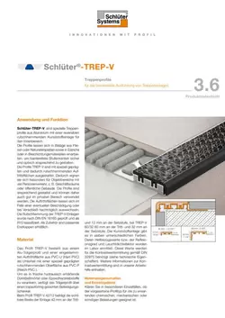 Schlüter-TREP-V | Produktdatenblatt 3.6