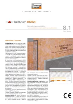 Schlüter-KERDI | Ficha Técnica 8.1