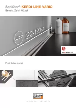 Schlüter-KERDI-LINE-VARIO - Esnek. Zeki. Güzel