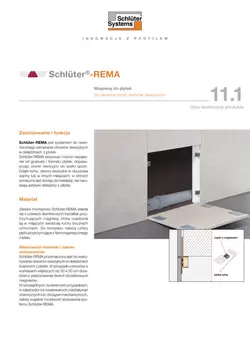 Schlüter-REMA | Opis techniczny produktu 11.1 Schlüter-REMA | Opis techniczny produktu 11.1