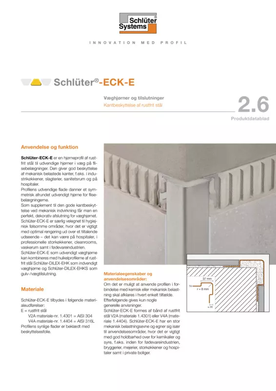 Schlüter-ECK-E | Produktdatablad 2.6