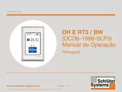 Schlüter-DITRA-HEAT-E RT3/BW - Manual de Operação