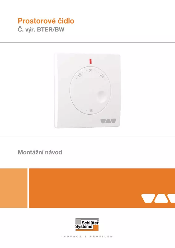 Schlüter-BEKOTEC-THERM-ER/BW – Prostorové čidlo | Montážní návod