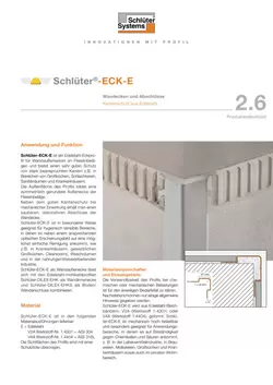 Schlüter-ECK-E | Produktdatenblatt 2.6