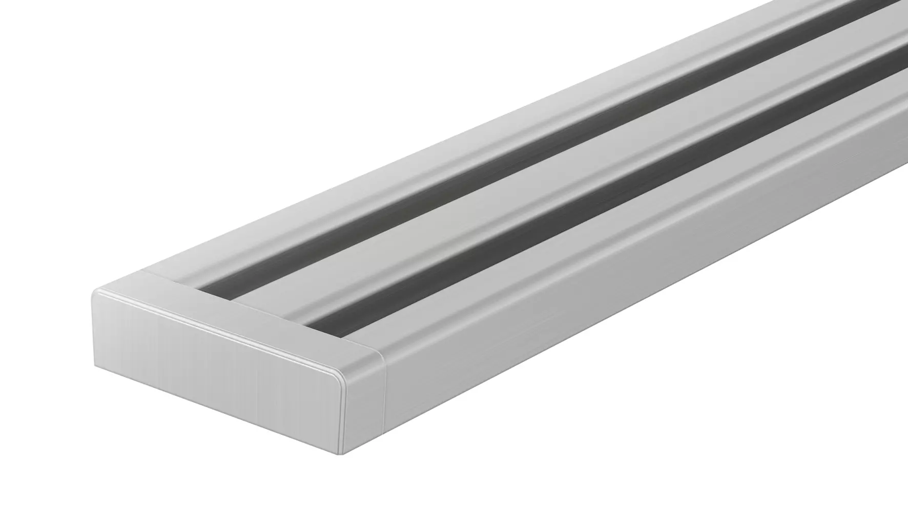 Douchegoot Schl&uuml;ter-KERDI-LINE-VARIO WAVE van geborsteld roestvast staal