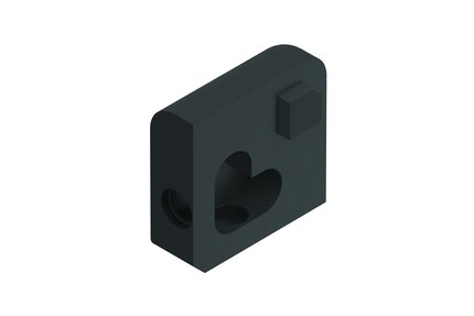 JOLLY OUT CORNER 7/16" ALUM MATTE BLACK