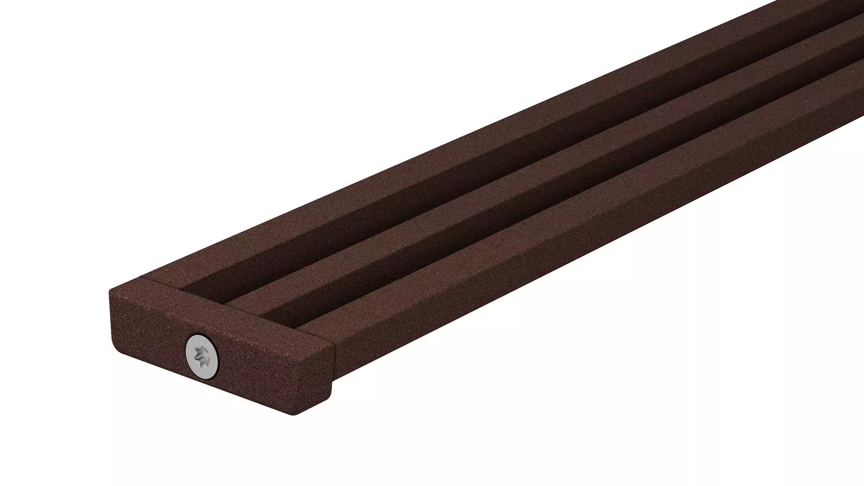 Douchegoot Schl&uuml;ter-KERDI-LINE-VARIO WAVE in structuur-gecoat aluminium TSOB brons