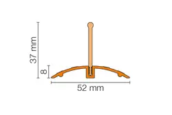 Genomskärningsritning SHOWERPROFILE-WSK 3