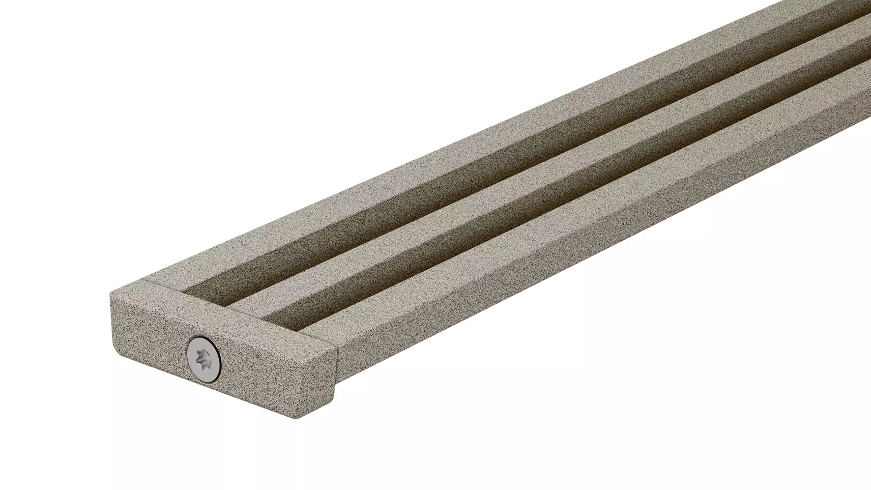 Douchegoot Schl&uuml;ter-KERDI-LINE-VARIO WAVE in structuur-gecoat aluminium TSSG steengrijs