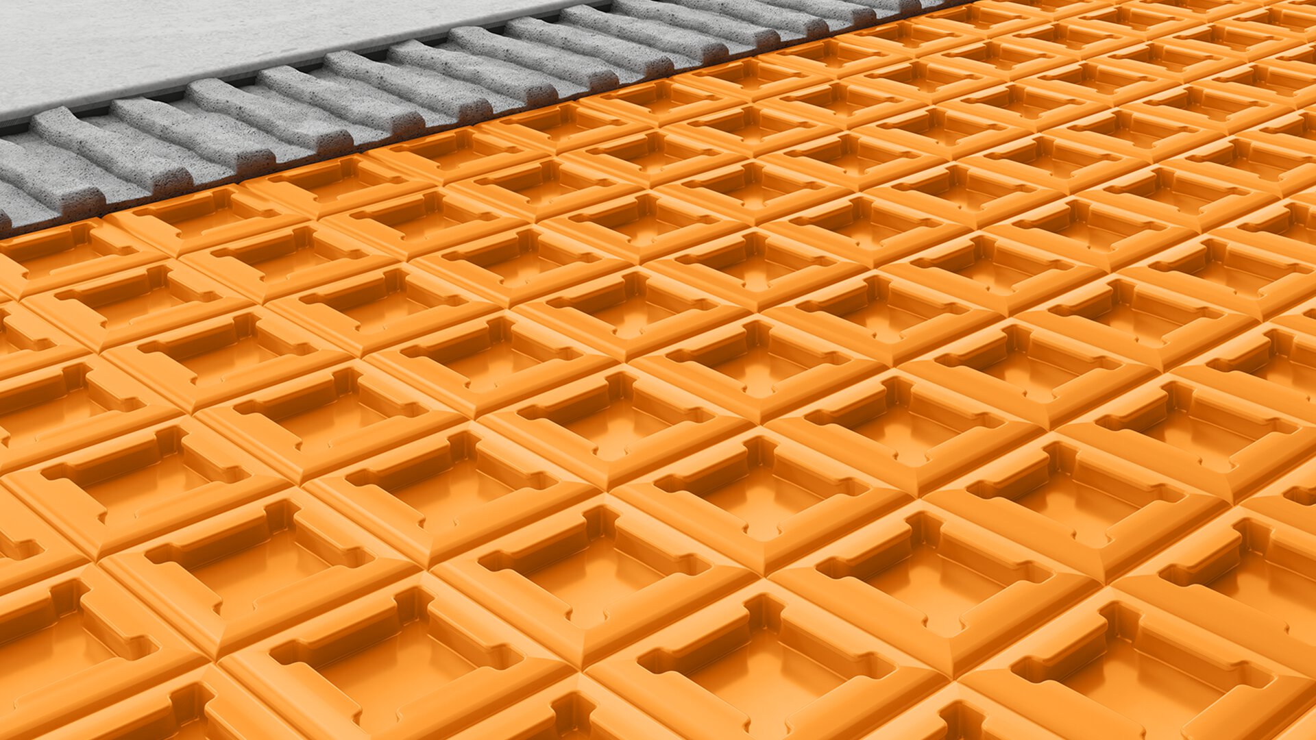 Next-generation Schluter uncoupling membrane for tile installations with improved mortar fill and flexibility.