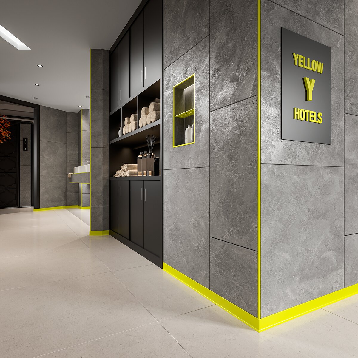 Idées de design pour une salle de bains avec une couleur personnalisée MyDesign | Accent jaune