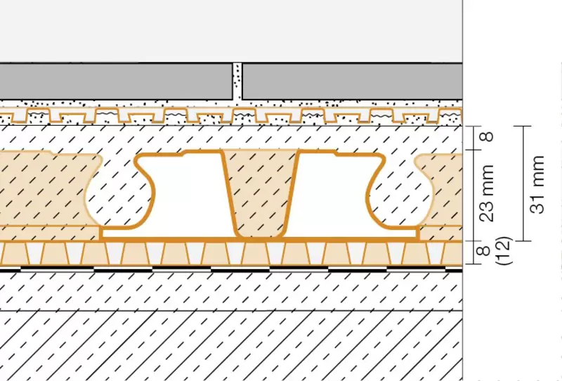 Genomskärningsritning BEKOTEC-DRAIN 1
