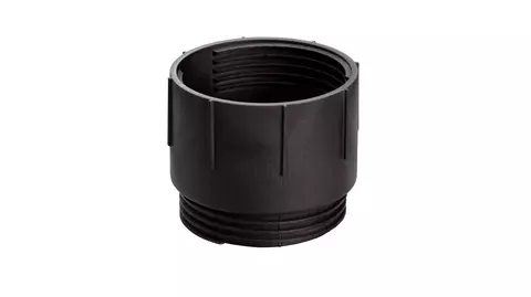 Een enkele zwarte Schl&uuml;ter-TROBA-LEVEL-PLA 70 hoogte-adapter