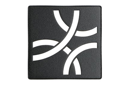 KERDI-DRAIN GRATE KIT 4" MATTE BLACK CURVE