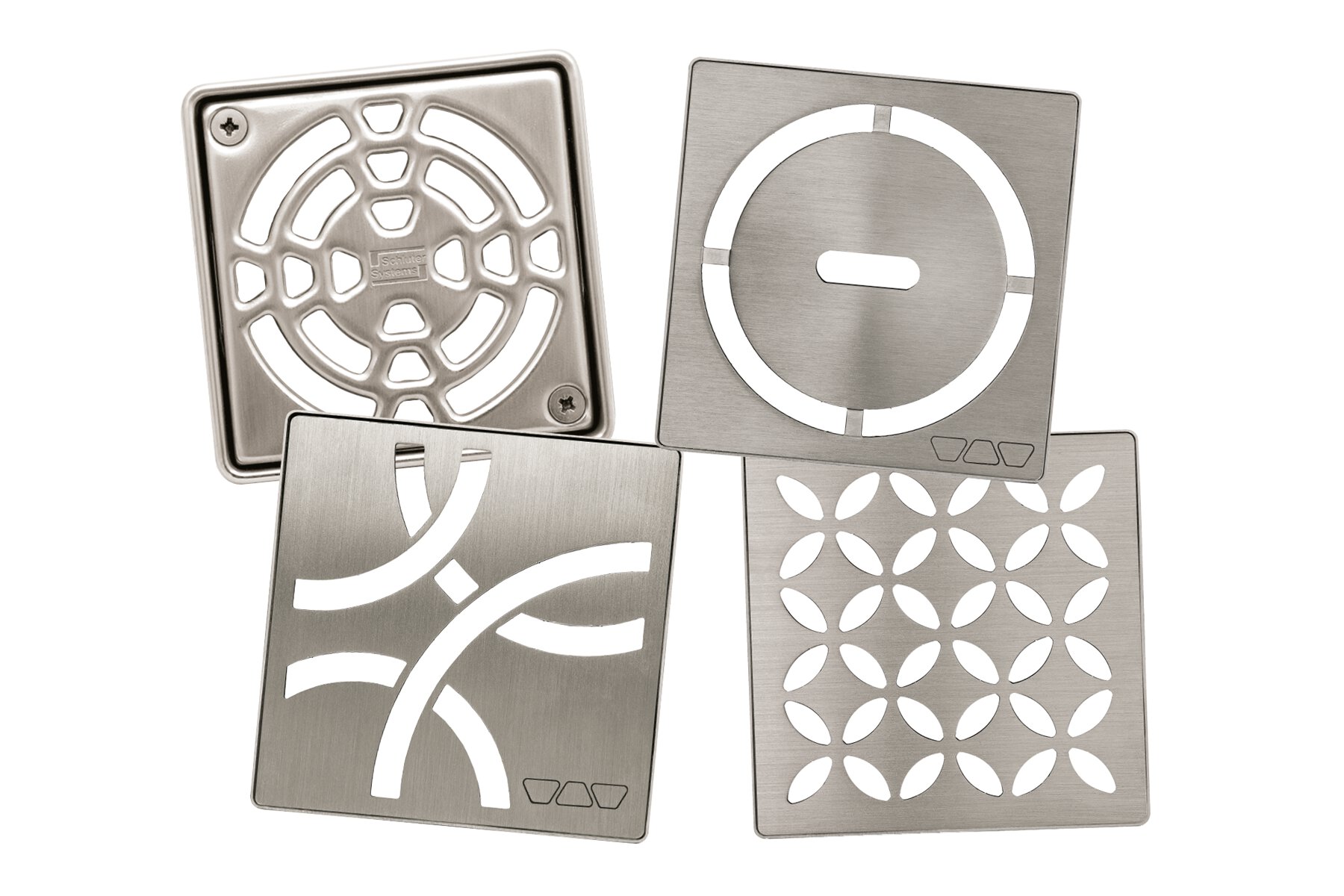 Kerdi Drain Metallic Finish Grate-nickel